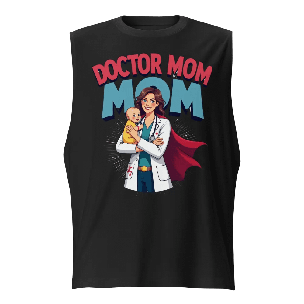 Doctor Mom Superhero Muscle Tank product image (1)
