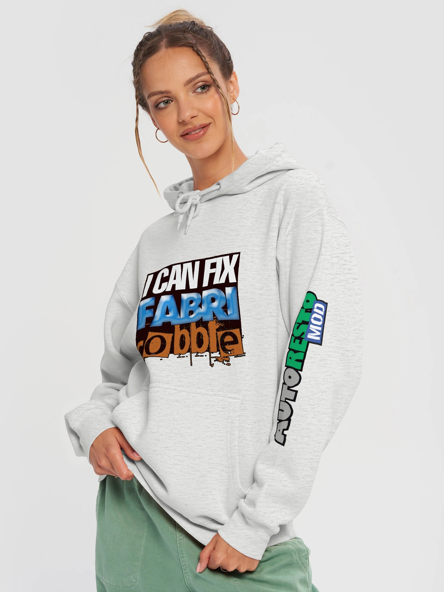 I Can Fix FabriCobble Funny Hoodie product image (3)