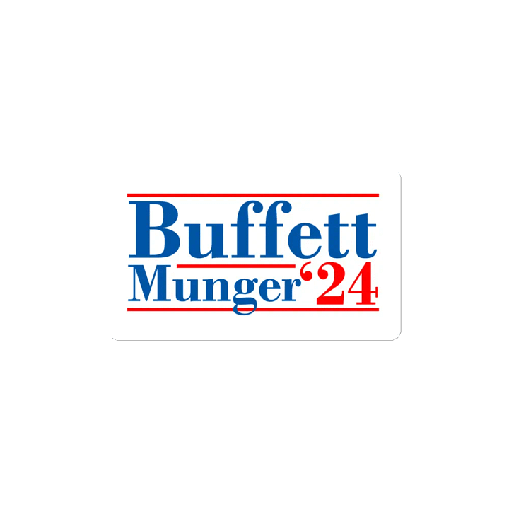 Buffett Munger '24 - Magnet, White product image (2)