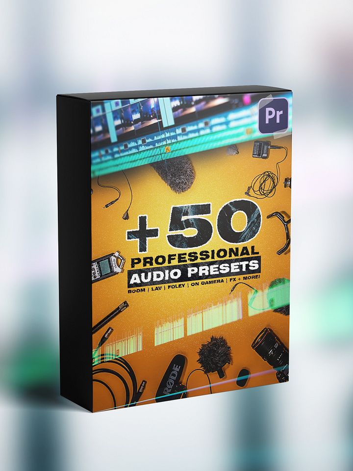 50+ Professional AUDIO Presets - Boom, LAV, On-Camera, FX, & More! Audio Processing For Premiere Pro. product image (1)