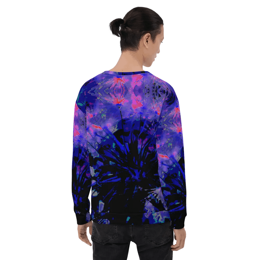 Abstract Funky Neon Dandelion Seeds Unisex Sweatshirt product image (12)