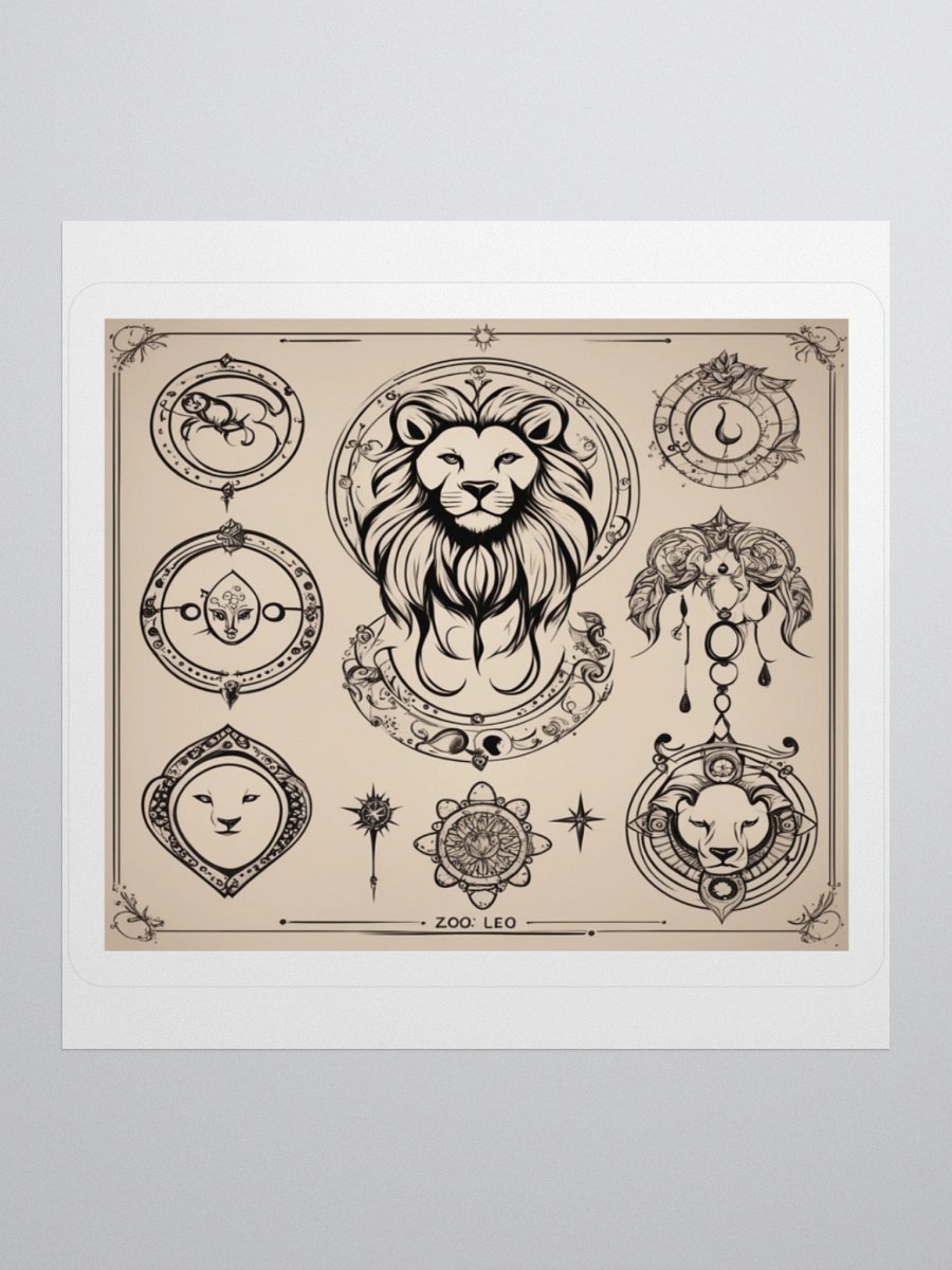 Zodiac Leo Kiss-Cut Sticker product image (3)