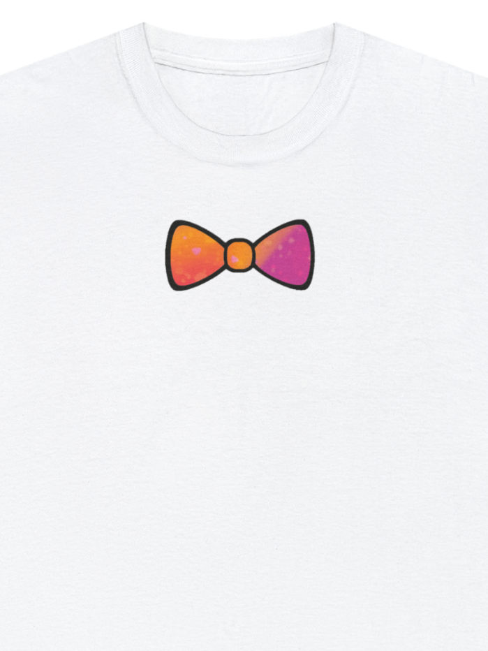 Orange/Purple Mix Watercolor Bow Tie Shirt product image (9)