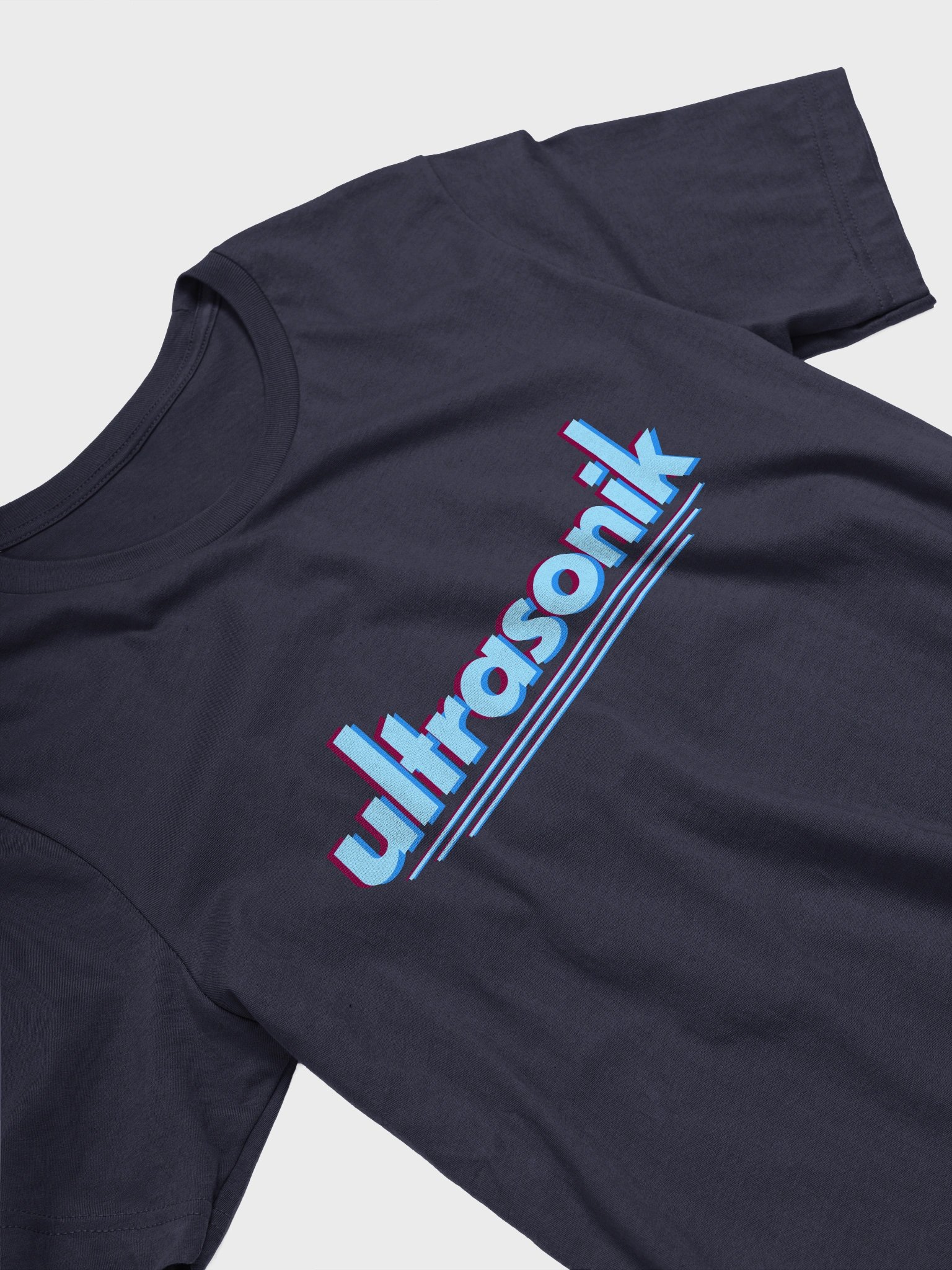 ultrasonik Silhouette Logo Premium T-Shirt (Navy or White) product image (6)