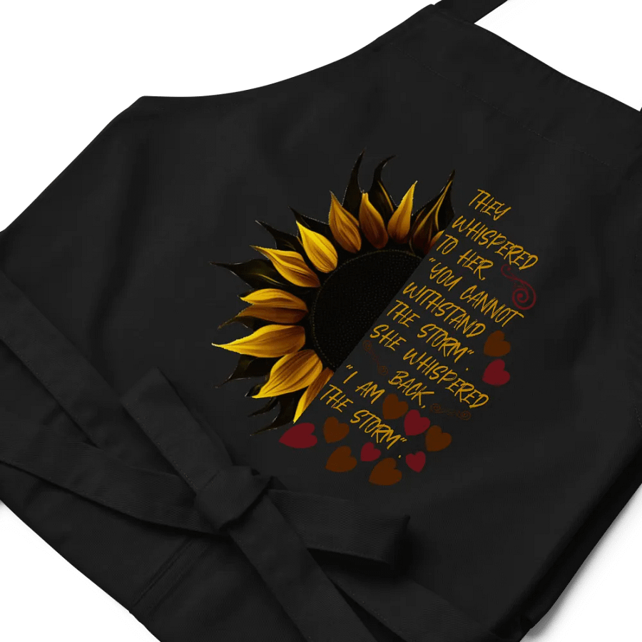 I Am the Storm Sunflower Organic Apron product image (8)