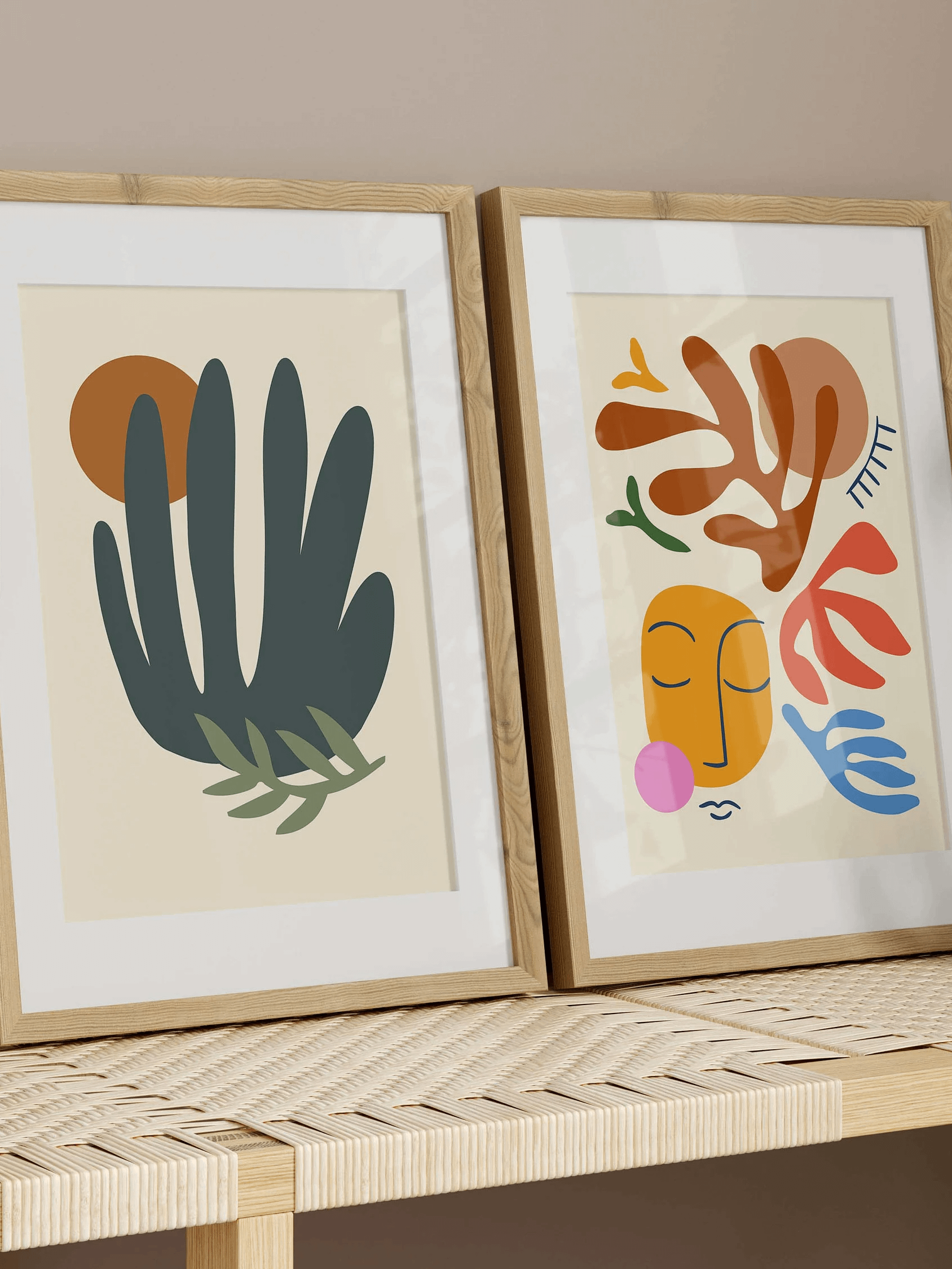 Matisse Bauhaus Flower Market Abstract Line Face Digital Download product image (5)