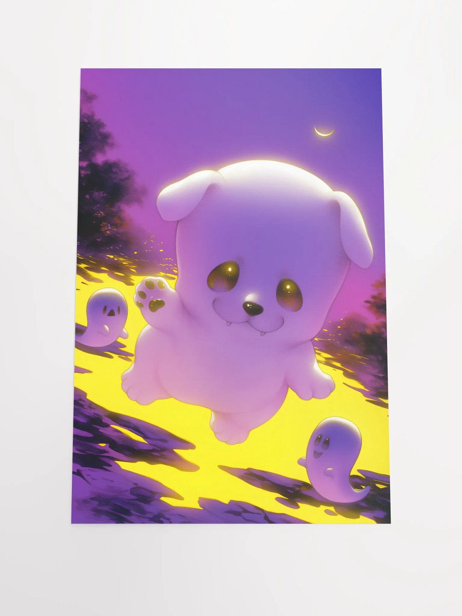 Golden-Eyed Puppy Fantasy Poster product image (1)