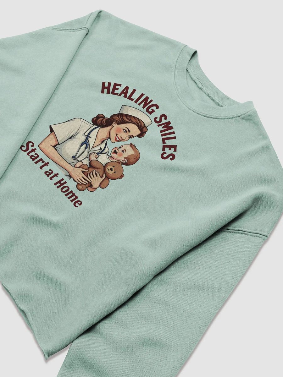 medical moms, dads, Healing Smiles Nurse Fleece Crop Sweatshirt product image (10)