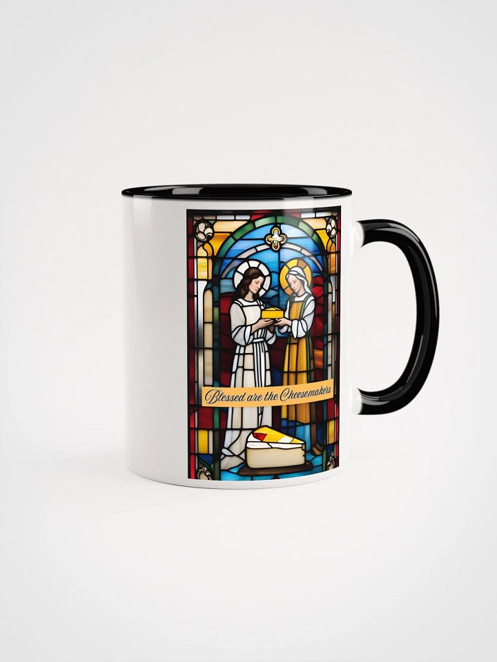 Blessed are the Cheesemakers Stained Glass Mug #02 product image (1)