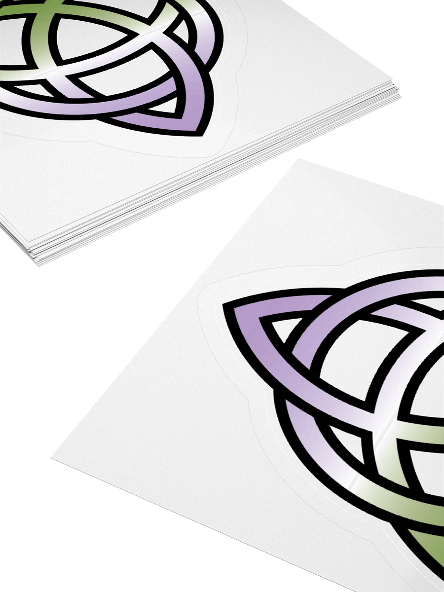 Genderqueer Pride Gradient Celtic Knot Sticker product image (10)