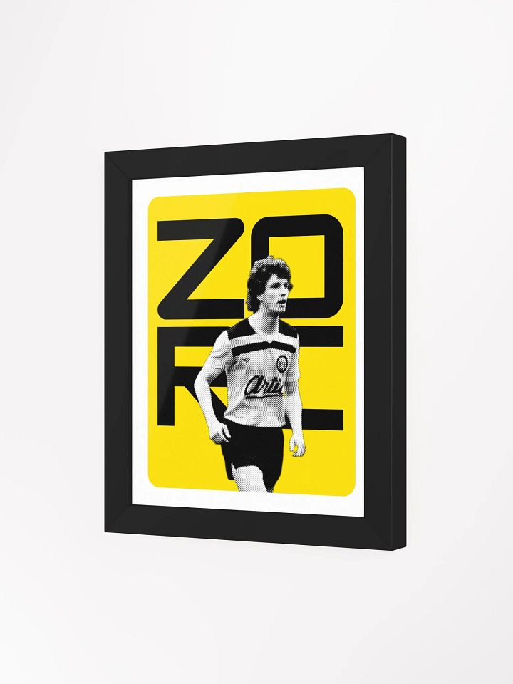 Michael Zorc BW Borussia Dortmund Name Art Framed Print product image (2)