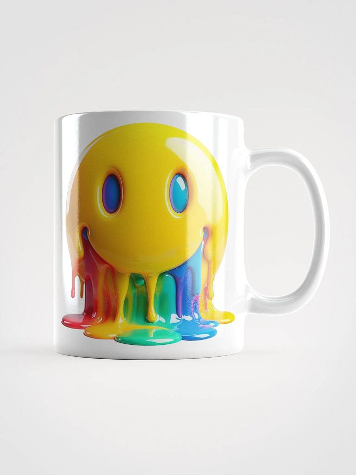 Sick Smiley #Humorous Glossy White Mug product image (1)