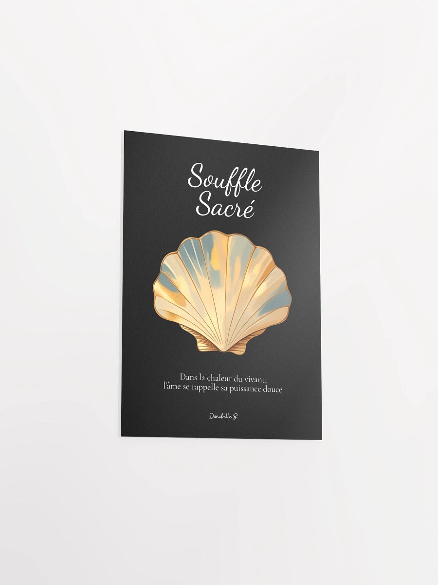 Poster artistique - Coquille Saint-Jacques - L'Essentielle - Cadeau Déco Energie Vibratoire product image (3)