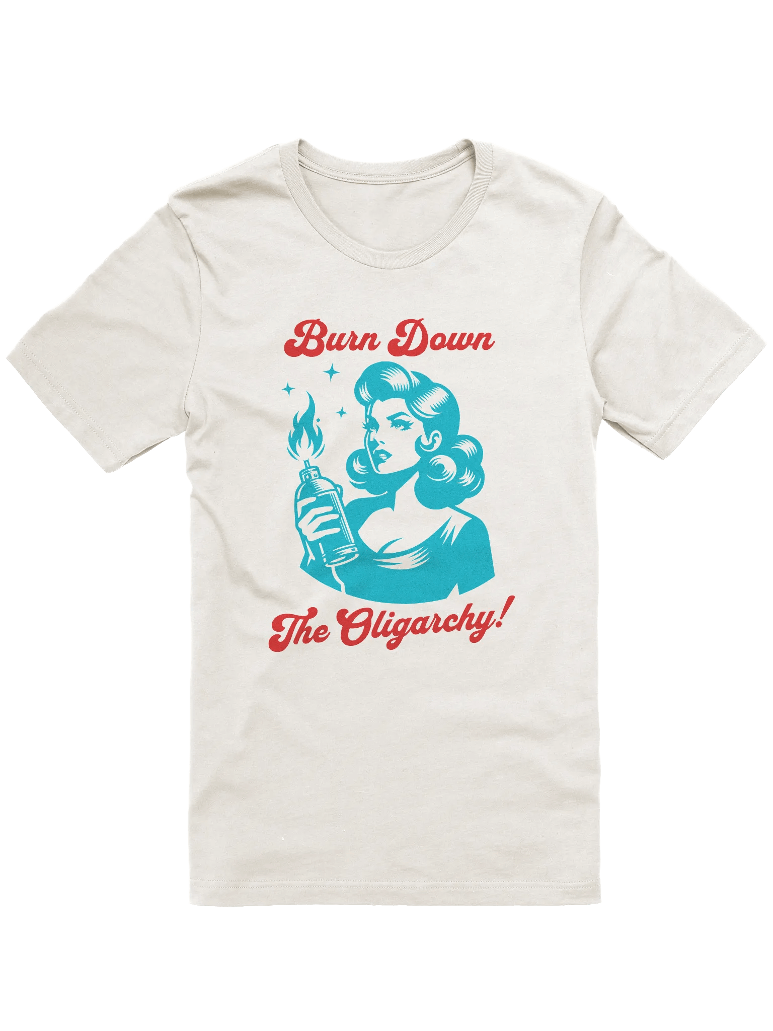 Burn Down The Oligarchy Retro Supersoft T-Shirt product image (3)
