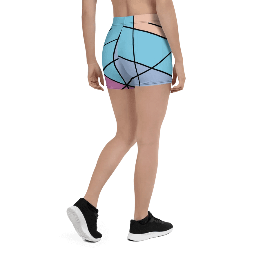 Modern Cool Multi-Colored Geometric Pattern Shorts product image (10)