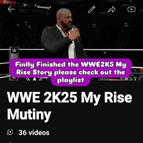 Finally Finished the WWE2K5 My Rise Story please check out the Playlist
 https://www.youtube.com/playlist?list=PL-87T57uybc_Y...