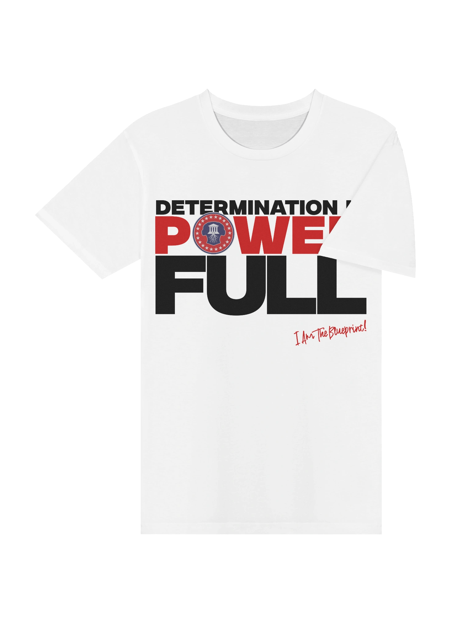 PA Determination "Power" Unisex White Tee product image (4)