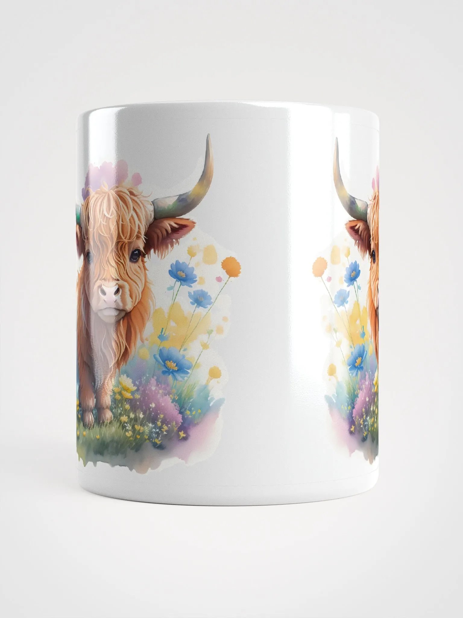 Highland Cow and Flowers Mug product image (10)
