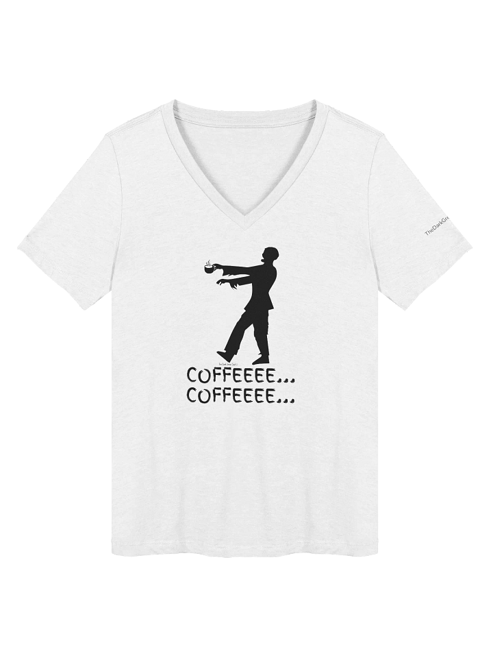 Coffee Zombie Black - Women's V-Neck Tee product image (1)
