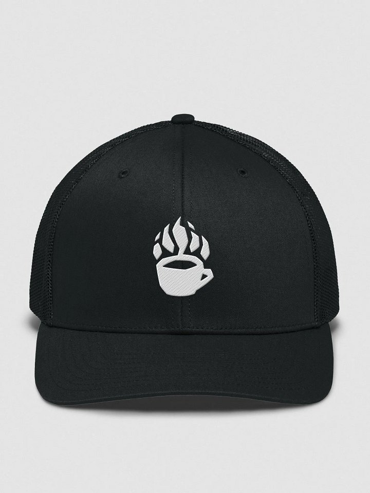 Trucker Hat - White on Black product image (1)