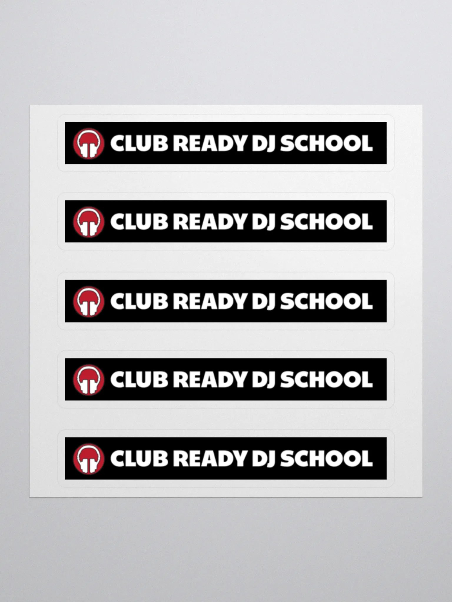 Club Ready DJ School Kiss Cut Stickers product image (1)