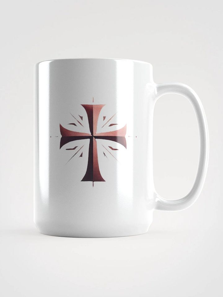 Deus Vult White Glossy Mug product image (1)