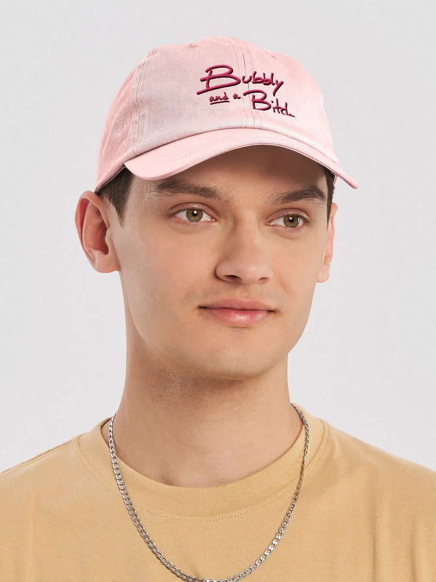 Bubbly and a B*tch shadow design (rose) pastel dad hat product image (13)