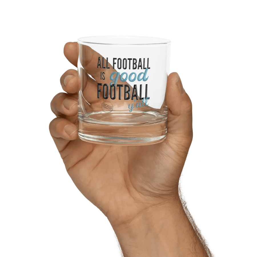 All Football is Good Football Y'all Rocks Glass product image (9)
