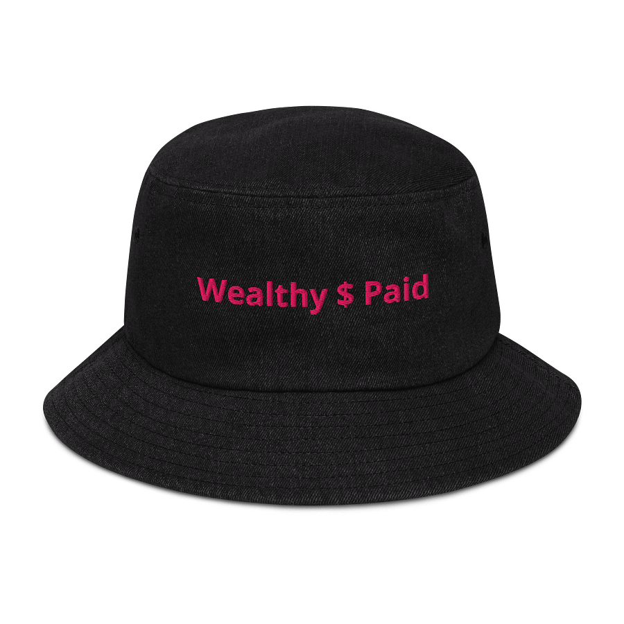 PRETTY PAID PINK Wealthy $ Paid Denim Bucket Hat product image (1)