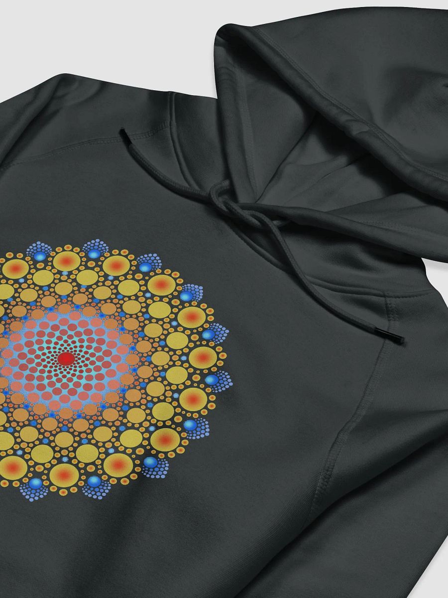 Orange Sunflower Mandala Eco-Hoodie product image (5)