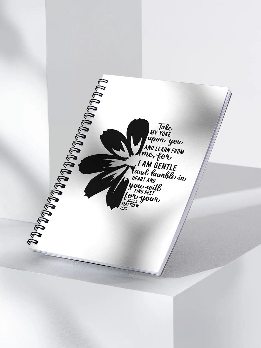 Monochrome Floral Dreams Spiral Notebook product image (3)