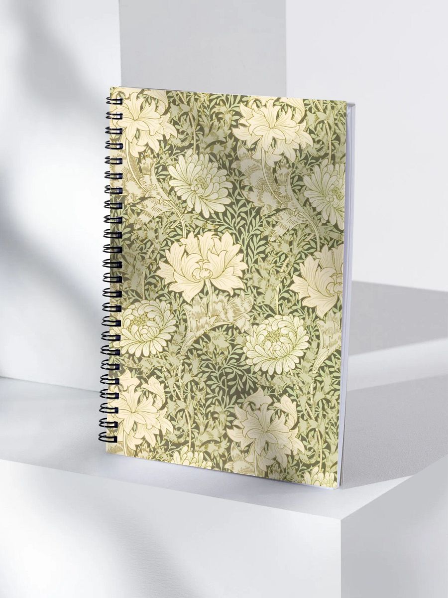 Chrysanthemum: William Morris: Spiral Notebook product image (2)