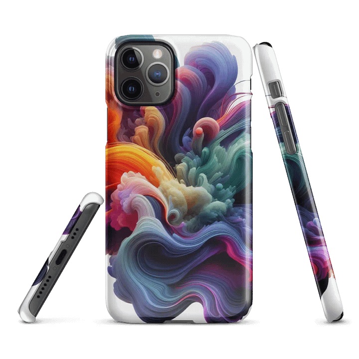 Fluid Color Swirl iPhone® Snap Case | Ai Design product image (2)