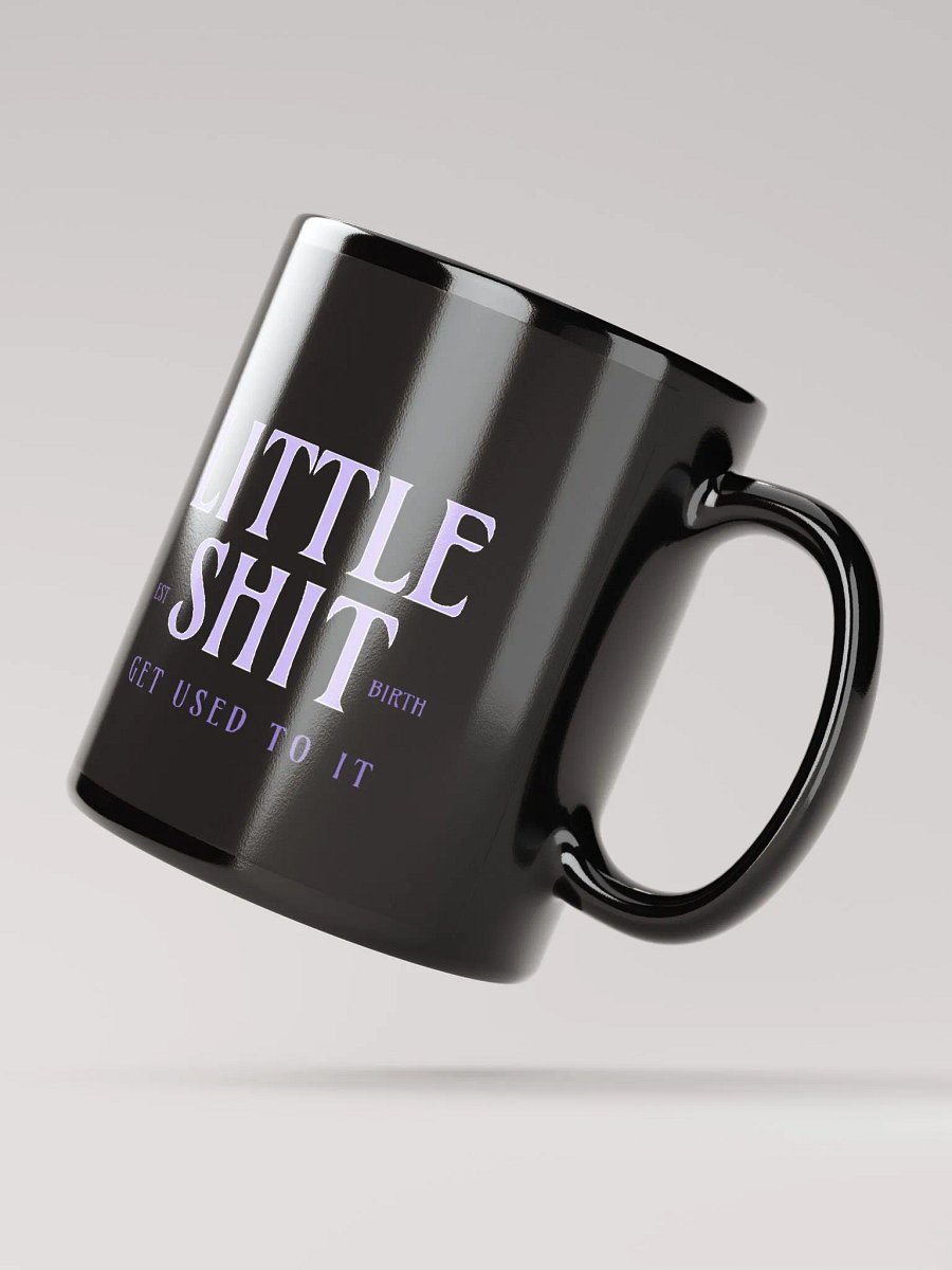 Little Shit Black Glossy Mug product image (3)