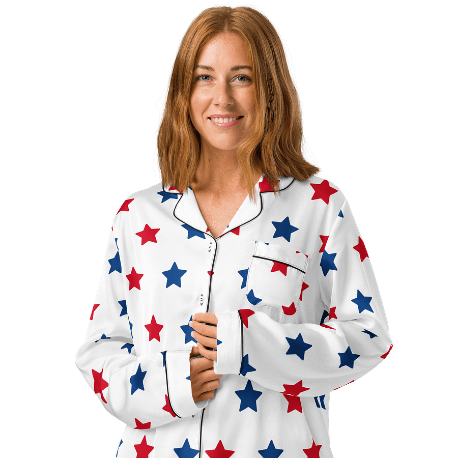 Starry Sky Silky Pajama Top product image (4)