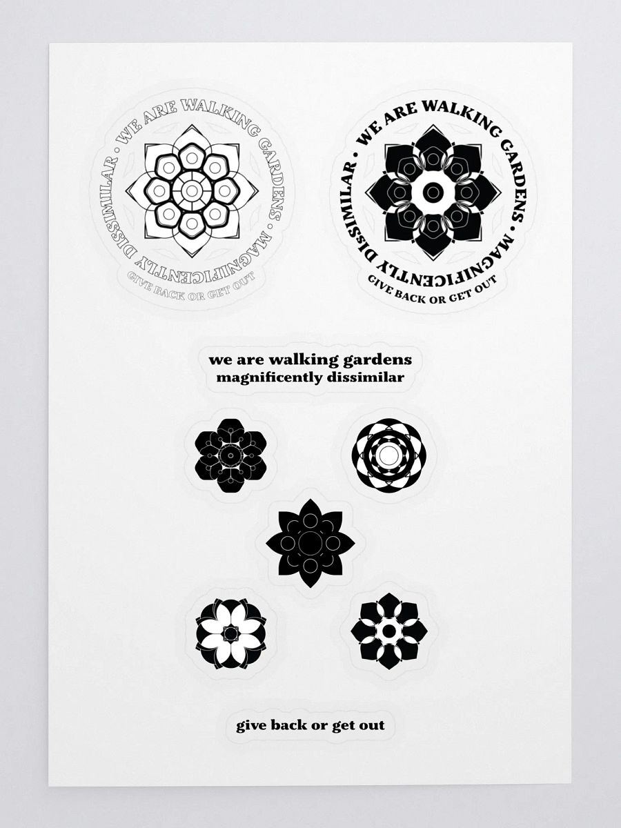 Walking Gardens sticker set 1 product image (3)