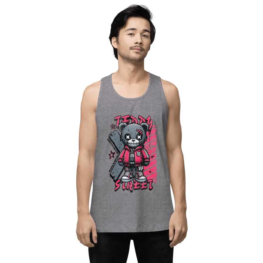 Haunted Teddy Bear | Cotton Heritage Men's Premium Tank Top product image (9)