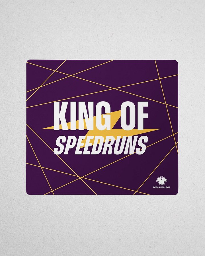King of Speedruns - Gaming Mouse Pad product image (1)