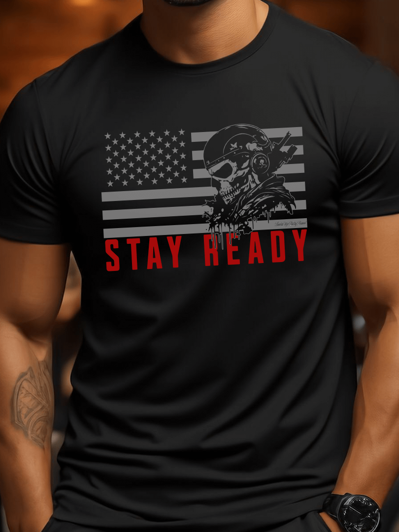 U.S. Flag Stay Ready - 2A Military Soldier Veterans product image (1)