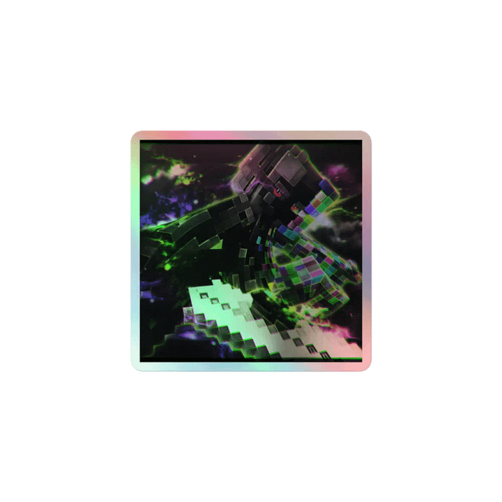GlitchedMastery Holographic Sticker product image (1)