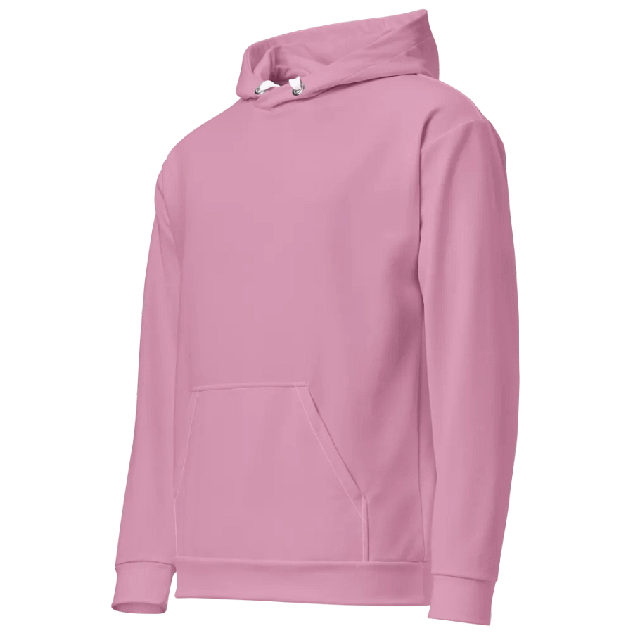 Plain Light Pink Light Summer Unisex Recycled Polyester Heavyweight Premium Hoodie by Treasure Pie product image (12)