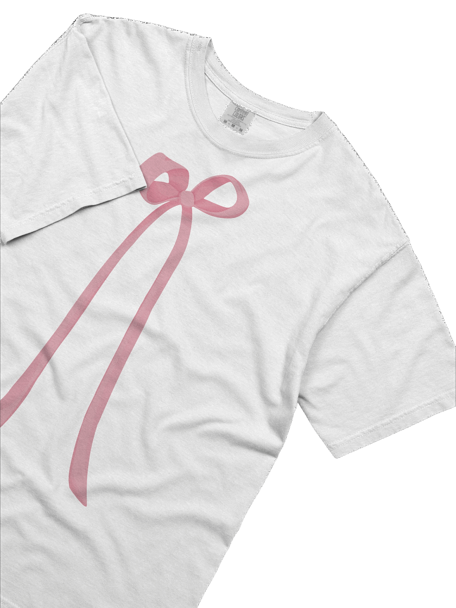 Vintage Pink Ribbon Bow T-Shirt product image (96)