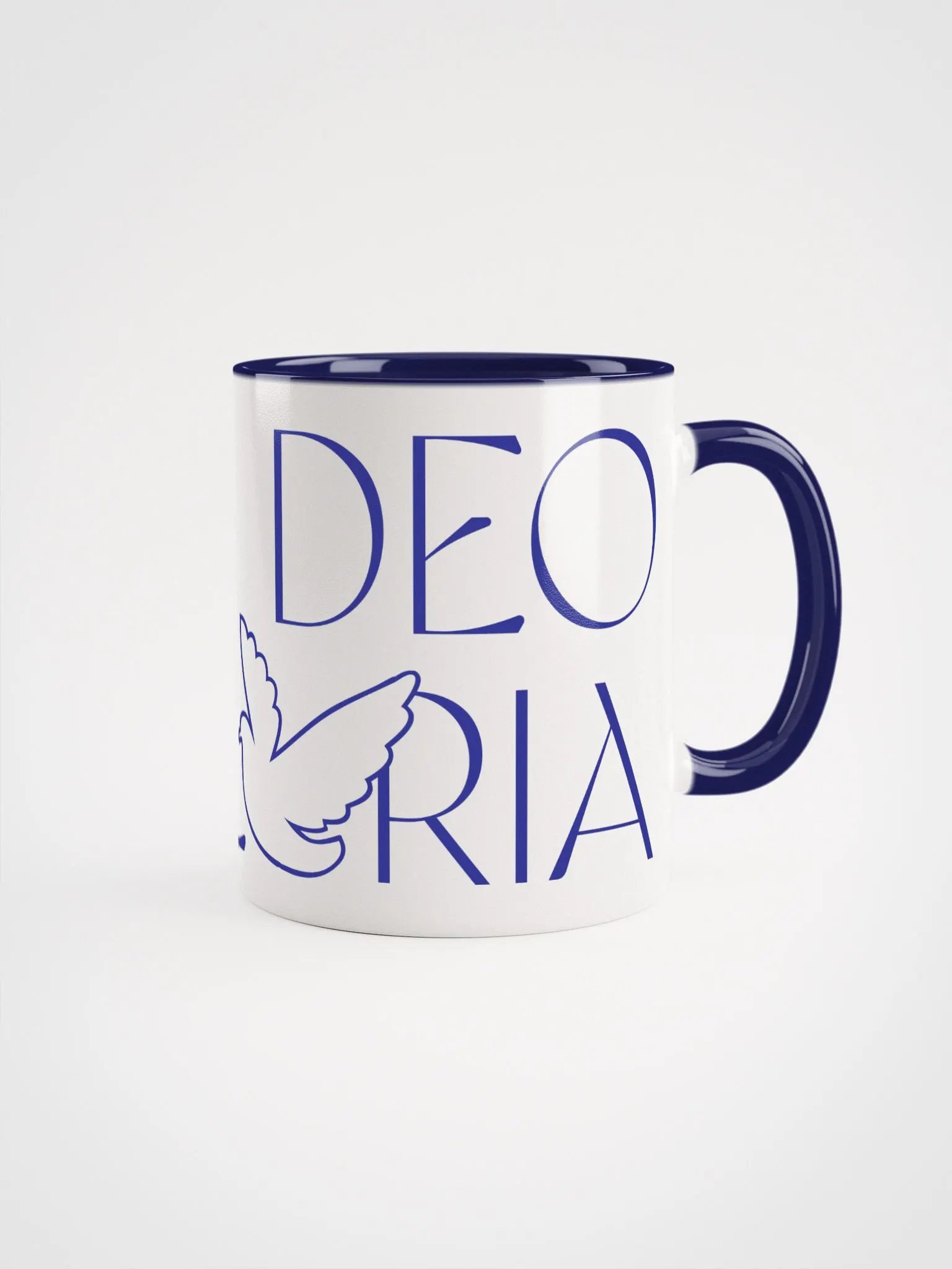 Soli Deo Gloria [Indigo] (Ceramic Mug with Color Inside) product image (1)