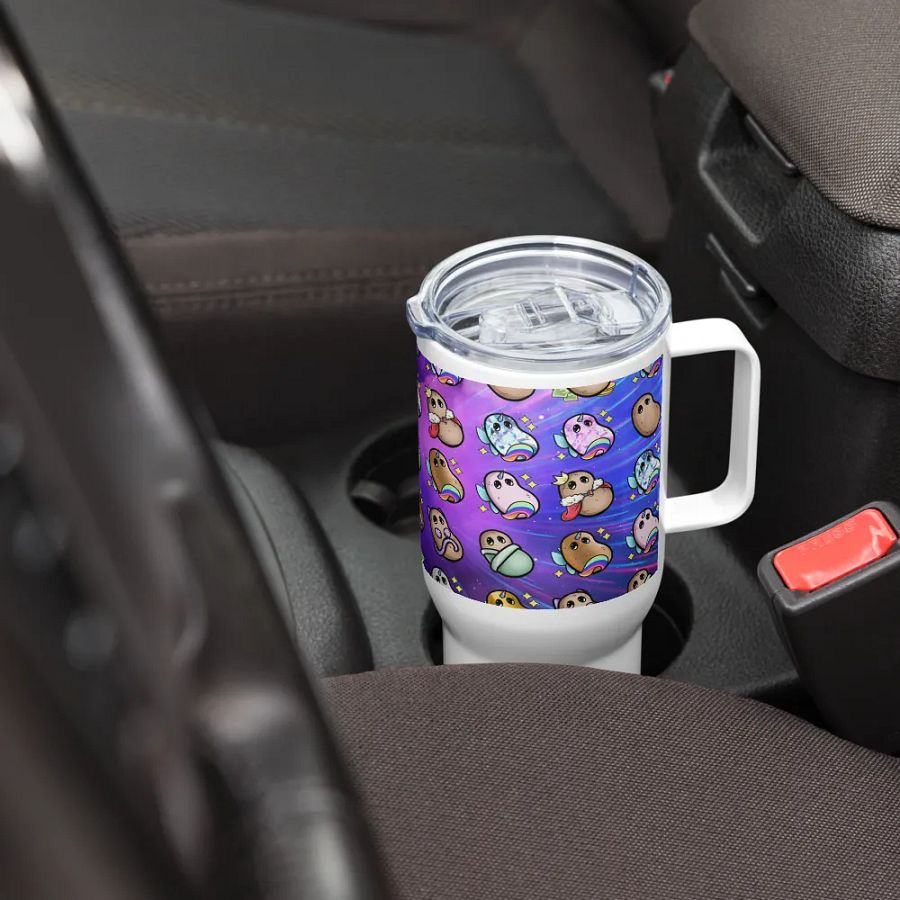 ''Patates intergalactiques'' Tasse de voyage avec poignée product image (7)