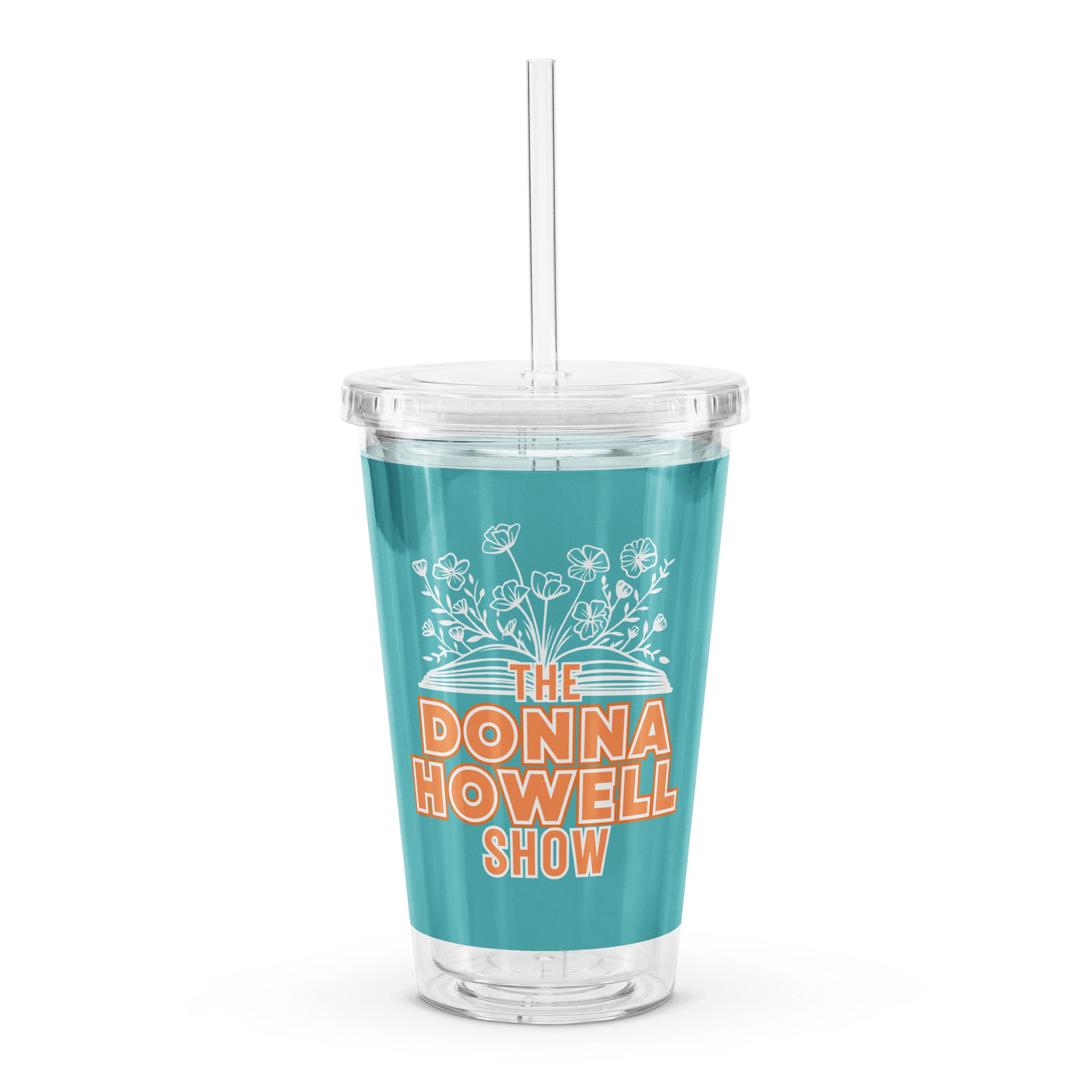 The Donna Howell Show Bible-Flourish Double Wall Clear Plastic Tumbler product image (1)