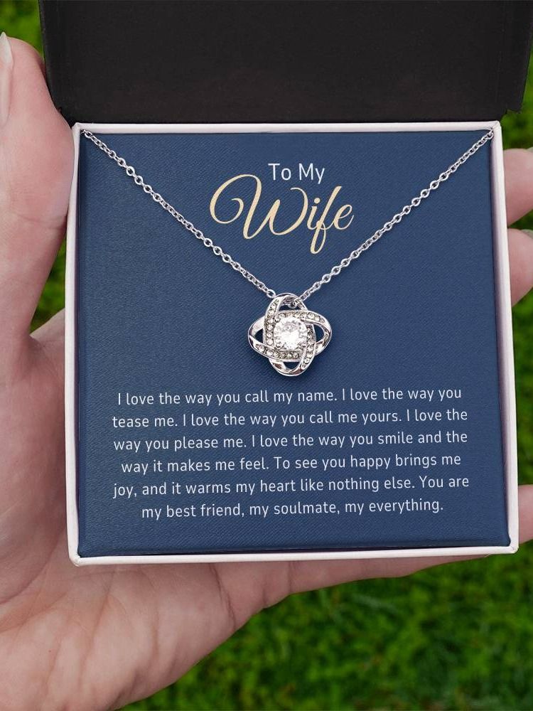 Wife Love Knot Necklace - You Are My Everything product image (4)