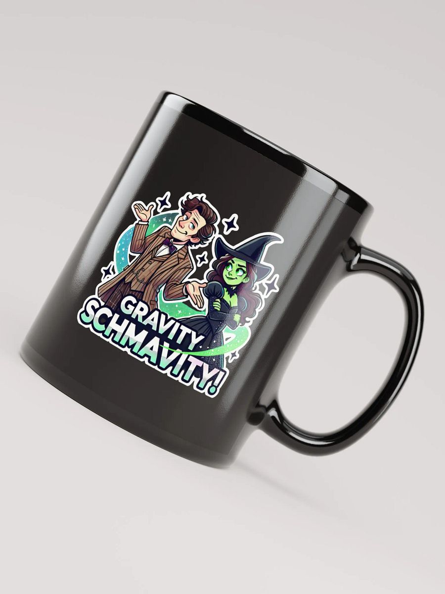 Defying Gravity Schmavity Mug – Black Glossy Doctor Who x Wicked Coffee Cup product image (4)
