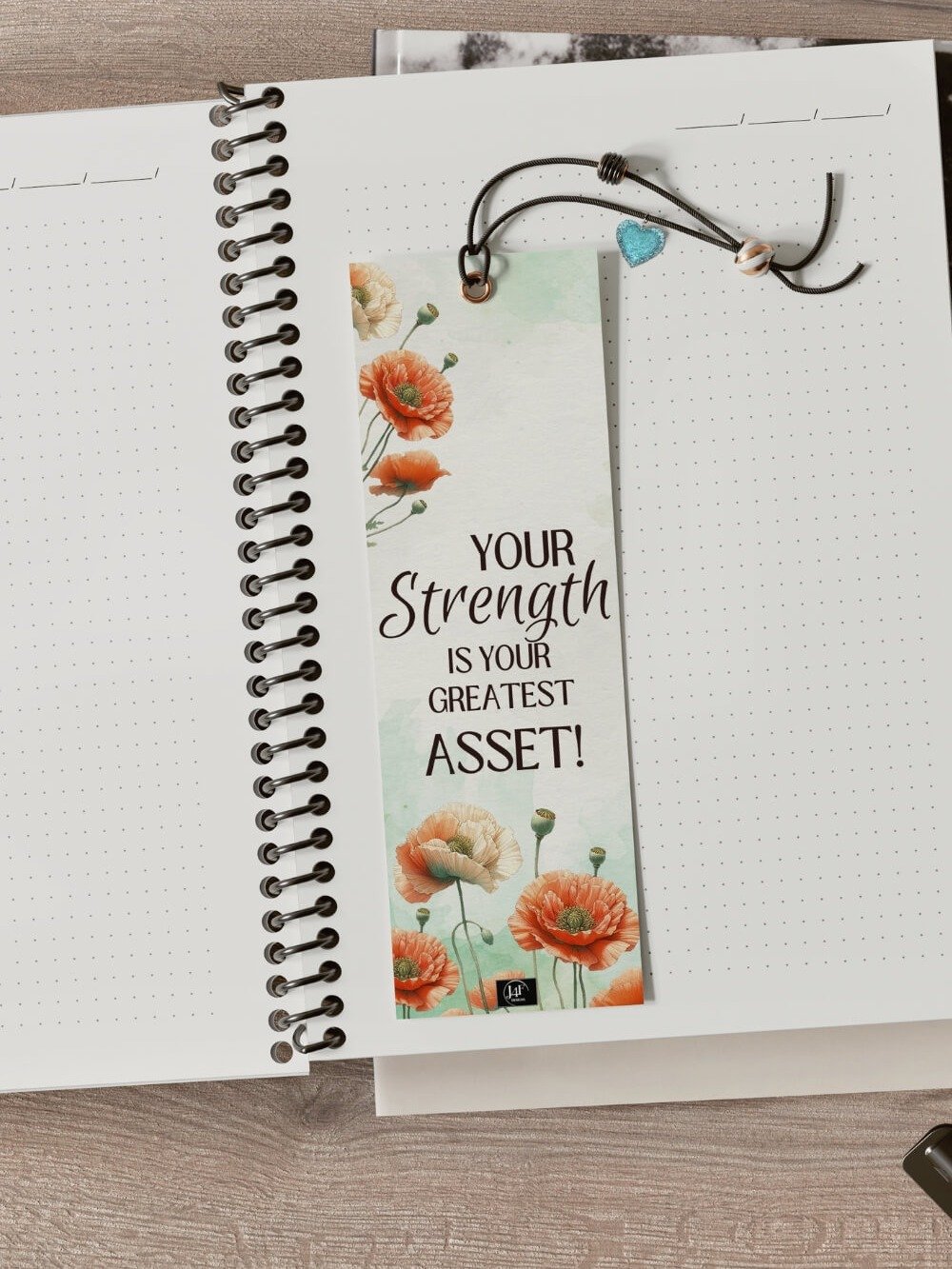 FREE Poppy Bookmark Printable, Inspirational Sayings With August's Birth Month Flower product image (3)