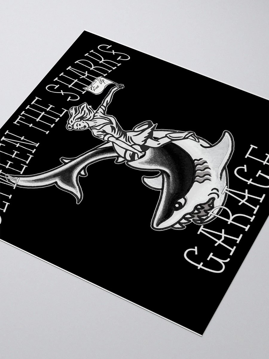 Between the Sharks Garage Black Sticker product image (3)