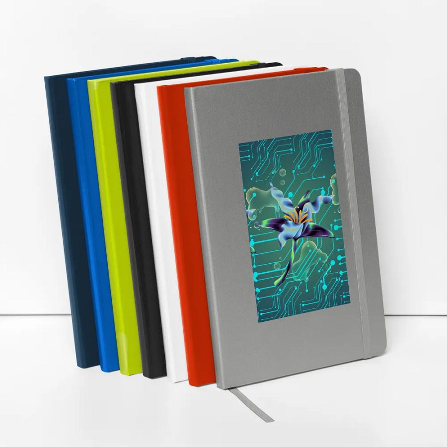 Floral Tech Fusion Hardcover Journal for the Techi lady or gent son daughter product image (2)